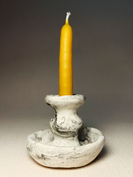 Classic marble candlestick