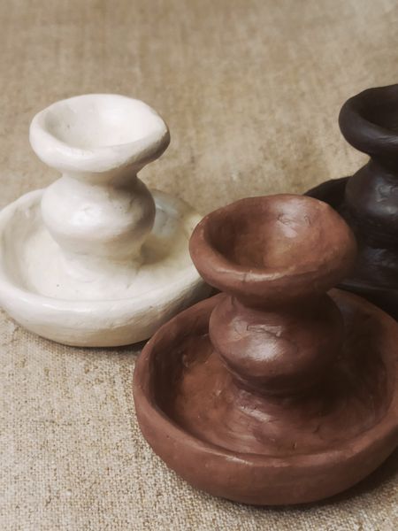 Classic brown candlestick