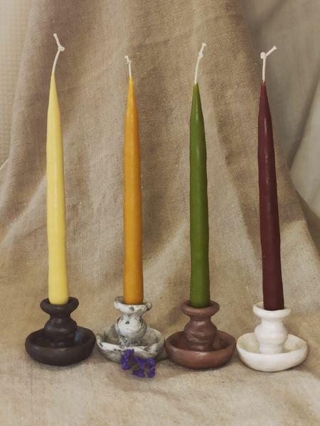 Classic brown candlestick