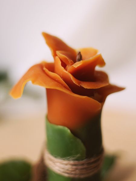 ORANGE FLOWER - beewax candle