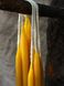 Dip candles from beeswax 15x0.8 cm