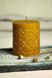 SOWN FIELD - сarved beeswax candle (low)