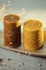 SOWN FIELD - сarved beeswax candle (low)