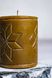 ALATYR - сarved beeswax candle (low)