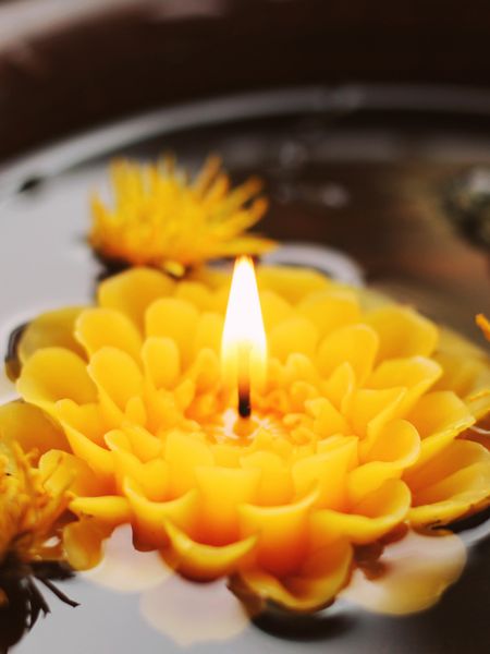 DAHLIA - floating candle-flower (set of 3 pcs)