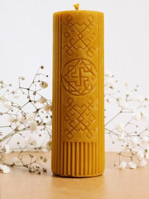 VALKYRIE - сarved beeswax candle (High)