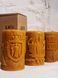 Kyiv: The Founders of Kyiv Monument - carved beeswax figure