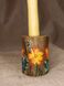 Wooden candlestick with painting